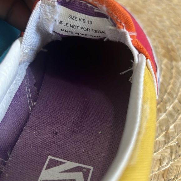 Vans kids Girls Slipon Canvas Size 13 - Picture 7 of 9